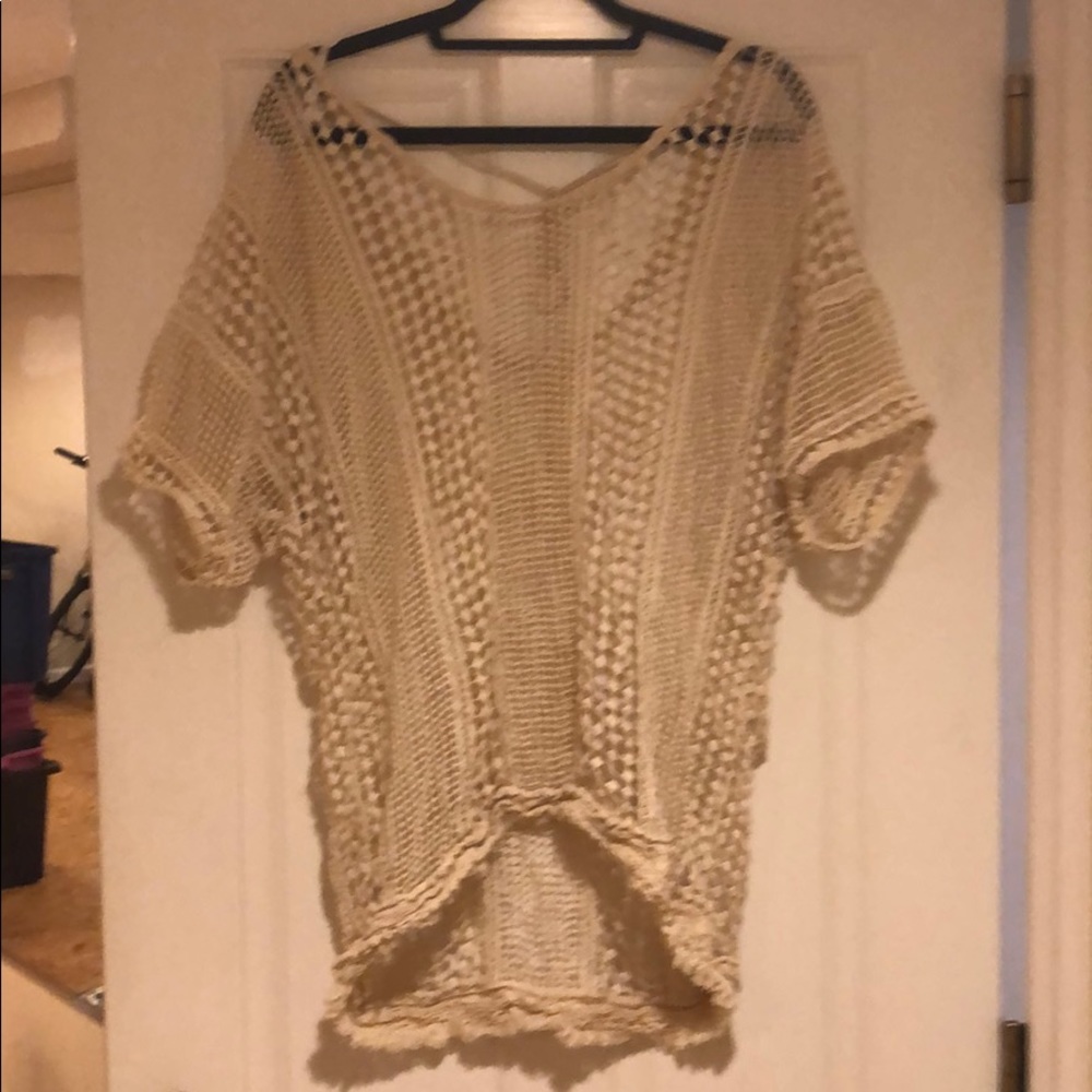 Swimsuit coverup tan